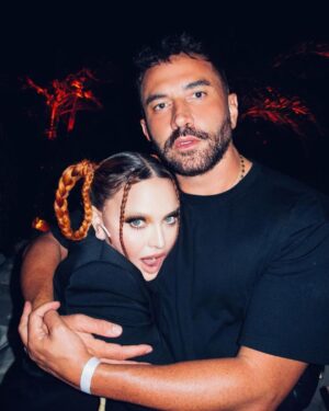 Riccardo Tisci Instagram - Celebrating the perpetual source of inspiration, the friend, the mother, the continued revolution that shines forever and ever! Your loyalty and your love are always pure. You are and always will be the only uncontested queen! Always imitated but never duplicated! Happy Birthday M. I love you! 🖤