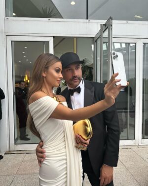 Riccardo Tisci Instagram - It was a great honor for me to participate in such a great event after a decade …Receiving all the love of the people on the red carpet left me speechless. An event made by incredible talents from my land, always makes me prouder to be Italian. Thanks to the genius Martin Scorsese, Il Maestro @giorgioarmani his wonderful team and the one and only @leonardodicaprio for having me 🖤GRAZIE
