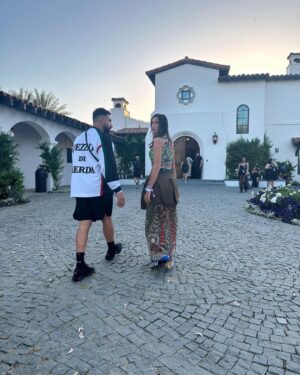 Riccardo Tisci Instagram - Cheesy pics at Coachella 😜🖤