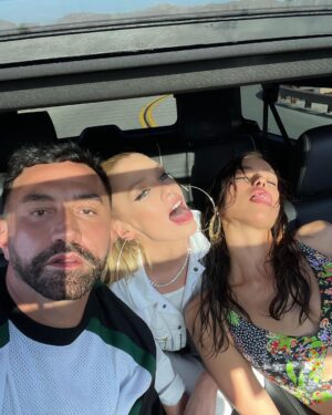 Riccardo Tisci Instagram - Cheesy pics at Coachella 😜🖤