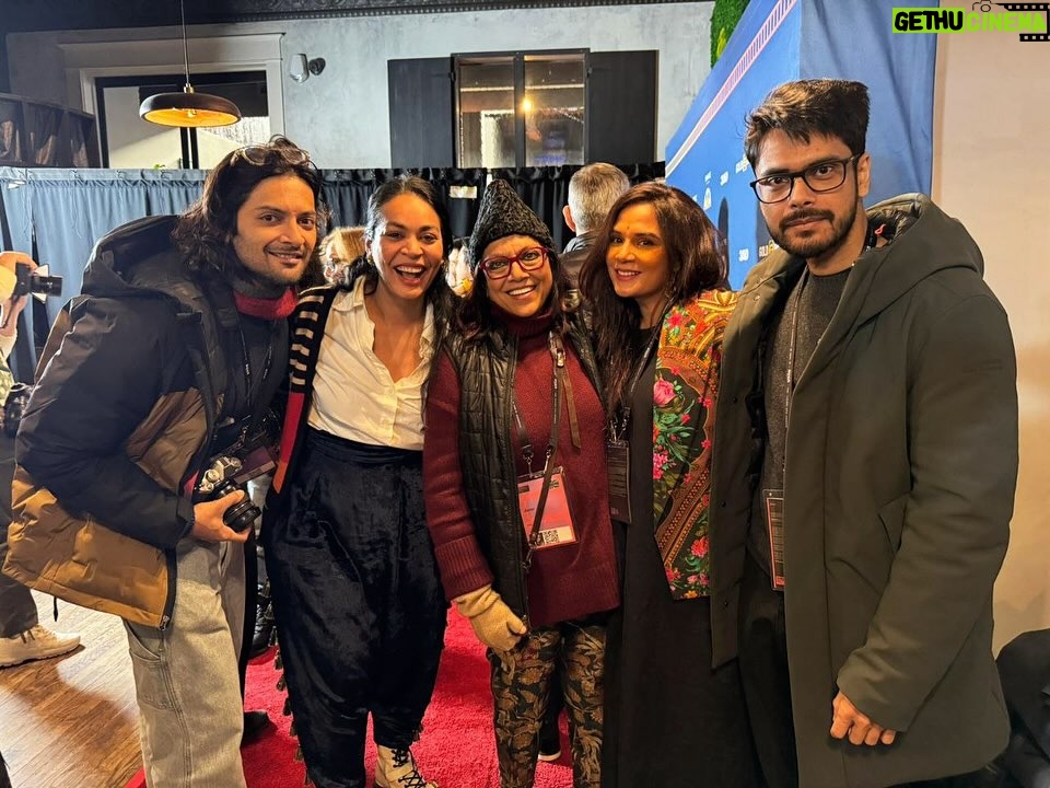 Richa Chadha Instagram - Last day here at @sundanceorg ! It’s 9:52 am and we’re seated, waiting for the Awards to begin! It’s been a dream, a blast, a first of many collaborations and stories! Even if we win nothing, this has been one of the most rewarding experiences of my life!!! 🥹making me teary! Thank you everyone who trusted first time producers like us thanks @jitin0804 @kantari_kanmani @snekhanwalkar @poojajain2601 @devikashahani !!! 1 - Us dilli walas, @pagliji and @shaunak_sen I love you! @shrutirya you’re my new friend and I’d like to keep you for life! 2 - Our incredible cast of first timers @preetiwooman @kesav.b with their amazing director, my long time friend and jaan #ShuchiTalati, an auteur is born and now discovered by the world, but I already knew in 2006! You’re special and the world sees you! We’re missing the incredible and shy @kantari_kanmani ! You won’t get away next time! These debutants were found through an open casting call by the amazing @dilipkhussro , and might I say they’re gonna have long illustrious careers ahead! 3- Our director Shuchi and Co-Producer and sage presence @kentbassett 4 - World domination plans on the RISE with @apoorvarb #erickanorth over coconut mango rice. 5 - Us walking to a screening in the snow 6 - With my French Co-producer @chassagneclaire and Indian magic maker @poojajain2601 at the #WomenInFilm panel 7 - Me staring at @maria_ressa in awe after a screening of ‘And So It Begins’ 8 - Me on the Entertainers as Activists panel at the @sunrisecollective.us lodge on Day 1 with Nil Dodani and Bao Nguyen! To get this far has been an award in itself and I have loved every moment! Love u Ali for the blind faith and choosing this as our first!!! #sundancefilmfestival2024 #heartisfull❤ 🥹 Park City, Utah
