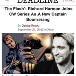 Richard Harmon Instagram - ⚡️vs🪃 If you need me I’ll be in Central City. Already had my first day with these incredibly welcoming humans and am looking forward to more. #Flash