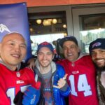 Richard Harmon Instagram - Bills win with the Vancouver Bills Mafia! Mahony & Sons Stamps Landing