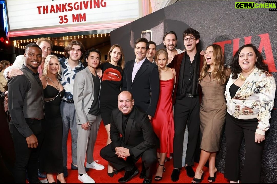 Rick Hoffman Instagram - Thanksgiving Screening with/Cast was so much fun!! Proud of this entire cast, and @realeliroth making a full on, kick ass, real horror classic. Can’t believe it comes out tomorrow!!! #thanksgivingmovie