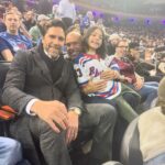 Rick Hoffman Instagram - Just a non-humble brag watching the game with our new pal! #kinghenrik #nyr Madison Square Garden