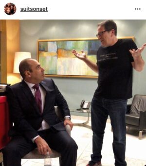 Rick Hoffman Instagram - The man who changed my life..My friend, and boss Aaron Korsh #nostalgia