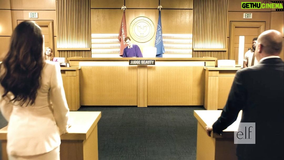 Rick Hoffman Instagram - Court is back in session with @elfcosmetics and as always: I make a strong case with this face. How does it feel to be sentenced to GLOW, @iamginatorres? Well played, Judge Beauty, well played. #eyeslipsfacts