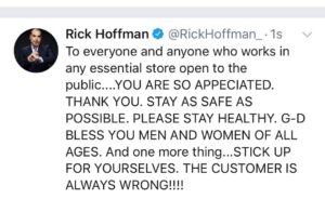 Rick Hoffman Instagram - #thankyou