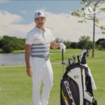 Rickie Fowler Instagram - Have a new bag with a litttttttle extra something @wearefarmers Learn more about Farmers Policy Perks at farmers.com/rickie