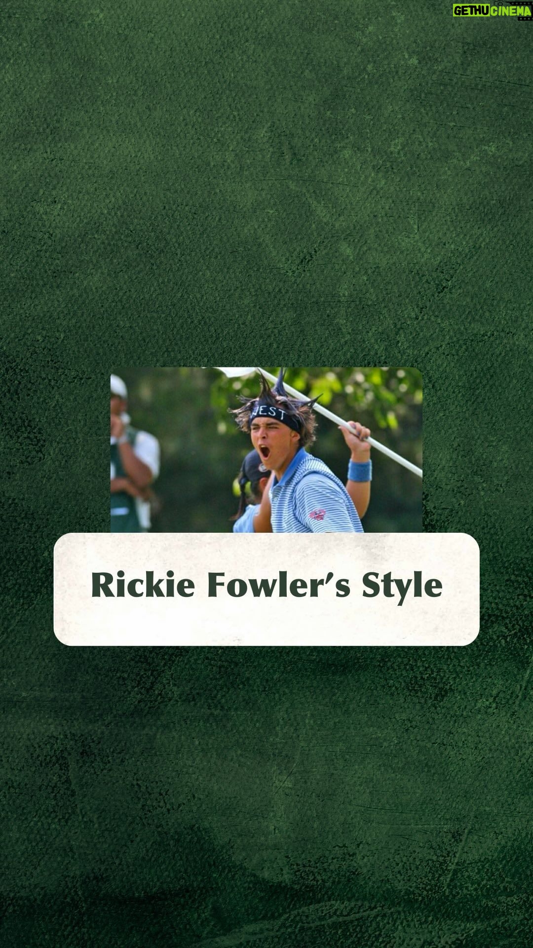 Rickie Fowler Instagram - If you’re into golf, it would be tough to not know of the electric @rickiefowler From his sensational sense of style, in this clip Rickie reflects on the decision to rock a blue themed hair style during a junior event. Stay tuned for the full episode with Rickie, coming soon. #golf #pga #pgatour #icanfly #competition #style