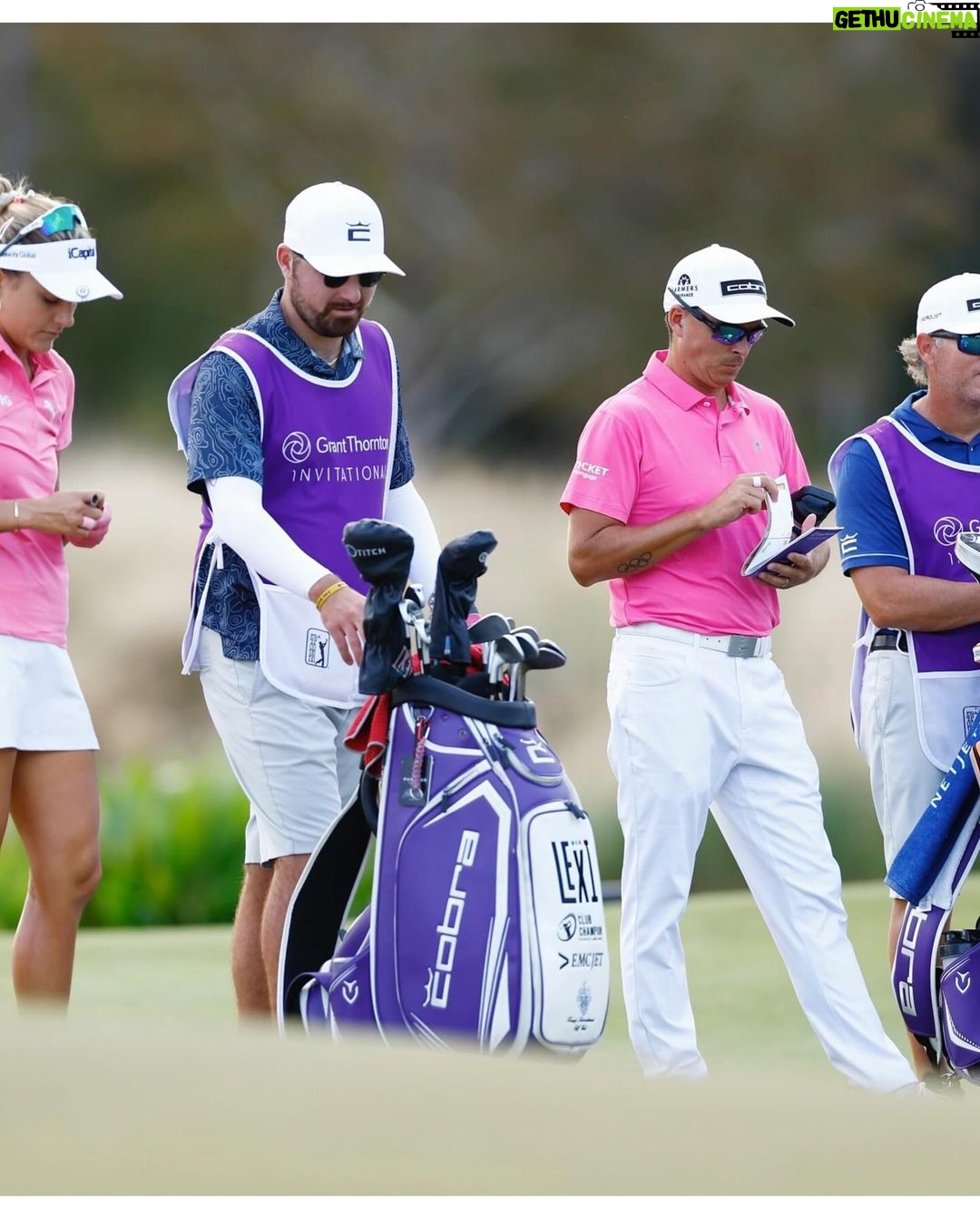 Rickie Fowler Instagram - Safe to say everyone had a great time at the inaugural @grantthorntoninv …thanks to @grantthorntonusa for an amazing week and for my partner dealing with all my imperfect shots @lexi …and to my ex partner @thejessicakorda for her team support on Sunday