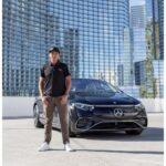Rickie Fowler Instagram - Test driving the all-electric EQS from Mercedes-EQ was 🔥 Thanks for the ride @mercedesbenzusa #MBambassador #EQS #EQ
