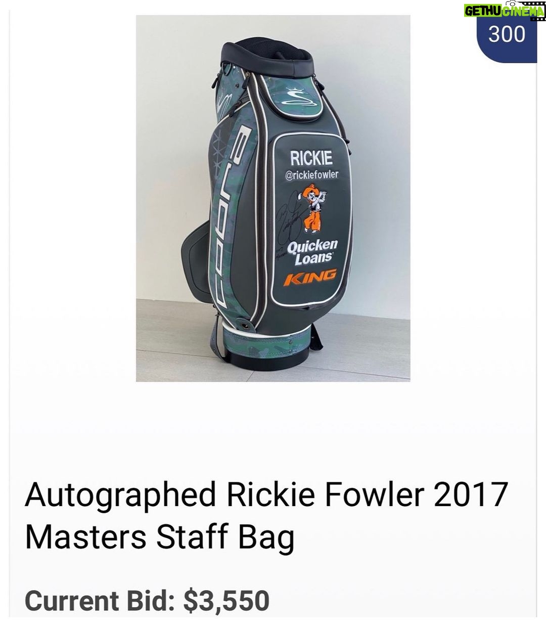 Rickie Fowler Instagram - @jordanspieth and his wife Annie are running a great auction to benefit @jordanspiethfamfoundation but it ends tomorrow night at 6:30pm eastern! A lot of really cool things up for bid...go click the link in my bio👌
