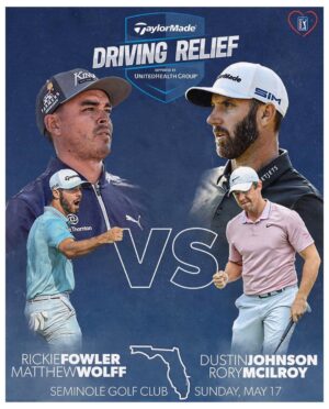 Rickie Fowler Instagram - Lets go partner @matthew_wolff5 !! 5/17 we tee it up against @rorymcilroy and @djohnsonpga in a 2 on 2 skins game at Seminole...we are synced up and ready to roll to benefit Covid-19 relief efforts!! Link in bio for more info and ways to watch the live action