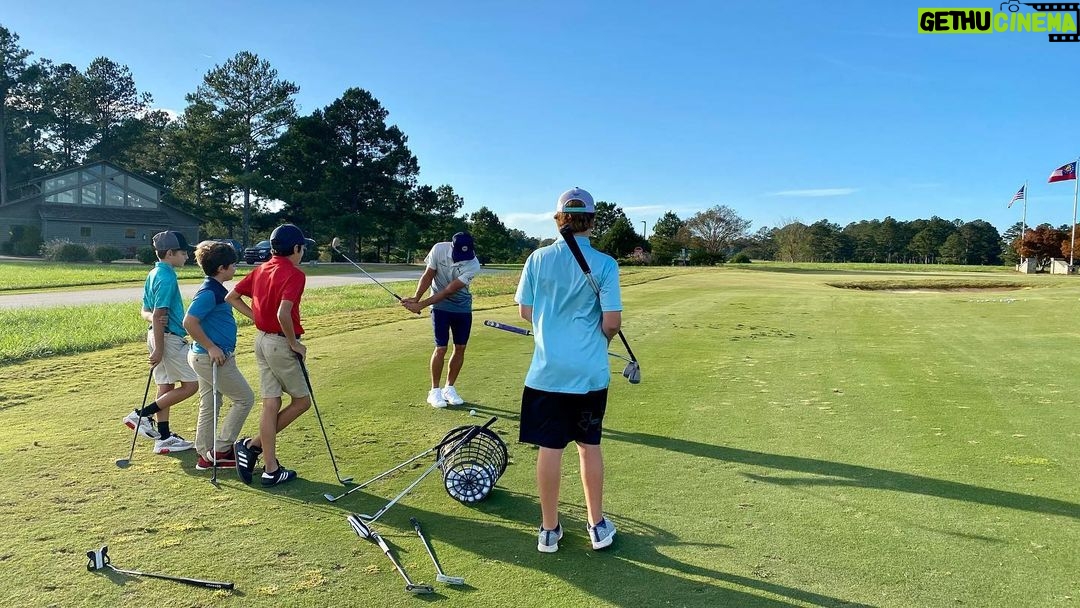 Rickie Fowler Instagram - Spent the afternoon getting a short game lesson from some of Cuscowilla’s finest! The golf course is a great place to social distance and still have fun👌 Cuscowilla on Lake Oconee