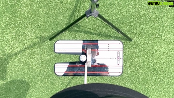 Rickie Fowler Instagram - How do you #PracticeWithPix ?? • The first picture will give you a POV of where I am at set up...I can’t see my left eye or nose as they get covered up by the ball and putter head...my right eye is behind the putter and just under the line/just inside the middle of the ball • Birdseye video will be a little distorted because of the angle not being from my eyes but gives you a rough idea if you were to imagine the ball being about 2 inches up on the black line...one of the things I focus on throughout the stroke is where I’m looking...I look at the ground behind the ball and don’t move my eyes until the ball has rolled a couple feet...one way I like to work on my eyes staying still is putting a dime behind the ball as if it was your ball marker...hit putts while keeping your eyes on the dime...this helps with releasing the putter naturally and not looking up toward the hole causing you to push/pull/guide it • Face on...after checking things on the mirror it’s time to hit some putts without it...first when I come in to set up to a putt I always walk in and set the putter in first with my right hand (unless I’m working on something that is off) this helps promote a consistent set up...don’t dictate where the putter has to go let the putter dictate where you stand...second when the putter is swinging properly I like to see the butt of the grip point back in a very similar spot throughout the stroke which for me is just left of my bellybutton • Down the line...you’ll see it’s a pretty relaxed position at set up...slight bend in the knees and even weight distribution...one thing I like to see here is a little bit of my left forearm vs being hidden by my right one and then the shaft and forearms being on the same plane • The last couple videos it’s just fun to watch the @taylormadegolf #TP5pix roll...if the things above aren’t done properly the ball will give you quick feedback...how do you #PracticeWithPix ?
