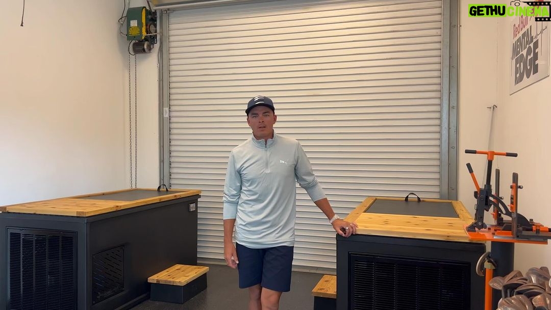 Rickie Fowler Instagram - RECOVERY! Something that allows us to keep pushing forward…my recovery routine consists of my trainer/physio @dereksmidt , @hyperice , Normatec boots, @levelselect , and now these plunges from @renutherapy …love my set up…start your own routine! I’m jumping in now🥶🥵