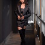 Ridheema Tiwari Instagram - Slaying like a BOSS or not ? Styled by @instylewithaditi Outfit @sandsfashionhouse Neckpiece @solikocommunications Earring @justlilbling Boots @londonrag_in 📸 : @kunal_mohite_photography 💄: @shivani_makeup_and_hairstylist Hair : @makeuphair_by_surekhas Location : @blanco_bandra #ootd #potd #ridhiematiwari #blackismyhappycolor Blanco Andheri