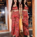Ridheema Tiwari Instagram - And then I met my TWIN 🔺🔻 Outfit : @labelsimrankatyal #outfitinspiration #labelsimrankatyal #ridhiematiwari #ootd #twins Shifuku