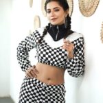 Ridheema Tiwari Instagram - Did you say CHECKMATE ? Stylist : @instylewithaditi Outfit : @bereziasm Jewellery : @the_jewel_gallery 📸 : @kunal_mohite_photography 💄: @shivani_makeup_and_hairstylist Hair : @makeuphair_by_surekhas Location : @blanco_bandra #checkmate #ridhiematiwari #ootd Blanco Andheri