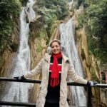 Ridheema Tiwari Instagram - “Tripping on skies, sipping on waterfalls.” #kemptyfalls #mussorie #vacay #mussoriediaries #ridhiematiwari Kempty Falls