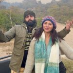 Ridheema Tiwari Instagram - Safari mode ON 🤷🏻‍♀️ With @jaskaransinghgandhi 🫶 Managed by : @matsya_media PR : @pr365_pr 📸 : @sardarji_preetwalia #thegoldentusk #neveradullmoment #ridhiematiwari #jaskaransinghgandhi #jimcorbett #intothewild #junglesafari The Golden Tusk, Jim Corbett National Park