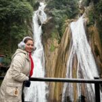 Ridheema Tiwari Instagram - “Tripping on skies, sipping on waterfalls.” #kemptyfalls #mussorie #vacay #mussoriediaries #ridhiematiwari Kempty Falls
