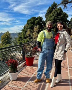 Ridheema Tiwari Instagram - All we have to do is dream 
@jaskaransinghgandhi 🫶

Living our best days @kasmandapalace
Managed by : @matsya_media 
#mussoorie 
#kasmandapalace #kasmandapalaceheritagehotel #eotd #ridhiematiwari #jaskaransinghgandhi