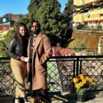 Ridheema Tiwari Instagram - All we have to do is dream @jaskaransinghgandhi 🫶 Living our best days @kasmandapalace Managed by : @matsya_media #mussoorie #kasmandapalace #kasmandapalaceheritagehotel #eotd #ridhiematiwari #jaskaransinghgandhi