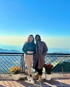 Ridheema Tiwari Instagram - All we have to do is dream @jaskaransinghgandhi 🫶 Living our best days @kasmandapalace Managed by : @matsya_media #mussoorie #kasmandapalace #kasmandapalaceheritagehotel #eotd #ridhiematiwari #jaskaransinghgandhi