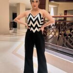 Ridhima Pandit Instagram - 🖤🤍🖤🤍 . . . . Outfit - @thepretco Stylist - @styledbykashishmutha Jewellery - @aurashni Ring - @sorayaajewels_ Hair by @rekhahariyani26