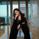 Ridhima Pandit Instagram - Channeling timeless elegance in sleek black attire. . . Wearing @worldofasra Styled by @styled_bytan P.R (outfit) @tandigital5 Jewels by @notandas_jewellers HMU @makeupbybablu Shot by @shootwithshakir Managed by @nabeelsdalvi