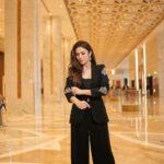 Ridhima Pandit Instagram - Channeling timeless elegance in sleek black attire. . . Wearing @worldofasra Styled by @styled_bytan P.R (outfit) @tandigital5 Jewels by @notandas_jewellers HMU @makeupbybablu Shot by @shootwithshakir Managed by @nabeelsdalvi