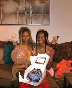 Riele Downs Instagram - @reiyadowns turned 22 last week 🙇🏾‍♀️

to my favorite sister (also my only sister, conveniently) and built-in best friend since birth

love you more than anything. you’re EVERYTHINGGG 🤸🏾‍♀️❤️👯‍♀️