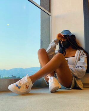 Riele Downs Instagram - u know the vibess ✨ shoes: @dripcreationz 🦋