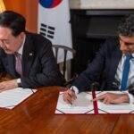 Rishi Sunak Instagram - The cultural, economic and security ties our countries share have never been stronger 🇬🇧🇰🇷 Pleasure to have you in the UK, @sukyeol.yoon