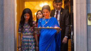 Rishi Sunak Instagram - A special moment for me to be celebrating Diwali with my family on the steps of No.10.

Happy Diwali to everyone celebrating here in the UK and around the world!