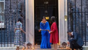 Rishi Sunak Instagram - A special moment for me to be celebrating Diwali with my family on the steps of No.10.

Happy Diwali to everyone celebrating here in the UK and around the world!