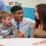 Rishi Sunak Instagram - Such a good start to the day. After announcing a new plan for towns in Manchester, we hopped over to Burnley to chat with families who’ll actually see the benefit of that announcement. We need to change our economic geography – away from cities. That work started today.