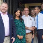 Rishi Sunak Instagram - Such a good start to the day. After announcing a new plan for towns in Manchester, we hopped over to Burnley to chat with families who’ll actually see the benefit of that announcement. We need to change our economic geography – away from cities. That work started today.