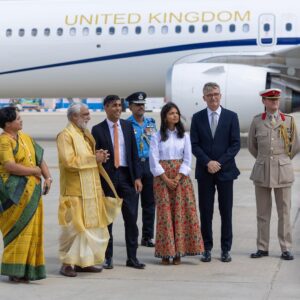 Rishi Sunak Instagram - We’ve landed in Delhi ahead of the G20 🇮🇳

We're here to deliver for the British people 🇬🇧