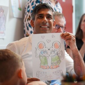 Rishi Sunak Instagram - Full steam ahead on my plans to give every kid in this country a world-class education. 

This week @conservatives delivered: 

🧒 Record investment in childcare
🏫 22 new free schools
📈 Grades back to normal post-pandemic

No matter where you live, I’m determined you get you the opportunities you deserve.