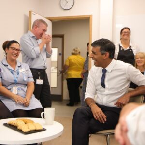 Rishi Sunak Instagram - Seeing the importance of the NHS and health care to people’s lives was a huge part of my upbringing. 

Both my parents worked in the NHS. Its long-term success matters to me and it’s why I spend so much time focused on cutting waiting lists. 

Meeting staff, patients and parents today at @mkhospital_ reminded me of our duty to get the job done. 

That’s why we’re backing them with an additional £250 million for 900 more hospital beds, expanding wards and delivering more Urgent Treatment Centres - to get patients the care they need quicker, prepare for winter and cut waiting lists.