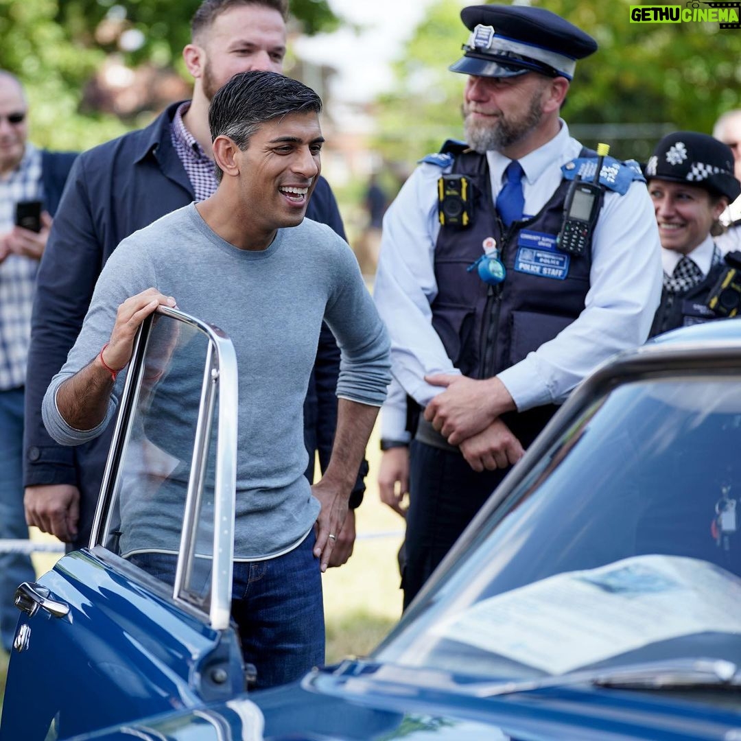 Rishi Sunak - 88.4K Likes - There’s no better place to talk about the freedom to use your car than sat in Margaret Thatcher’s old Rover at Sidcup’s summer fair with @louiefrenchbexley.
This week I spoke to @telegraph about how important cars are to families to live their lives.
It’s something anti-motorist Labour just don’t seem to get.
And it’s why I’m reviewing anti-car schemes across the country.
Click the link in my bio to read more.