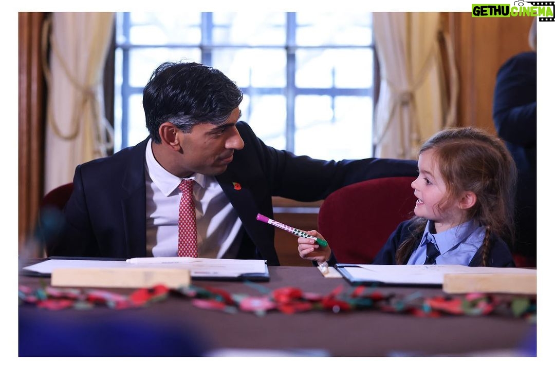 Rishi Sunak Instagram - Ahead of Remembrance weekend, I joined my wife @akshatamurty_official for a special Lessons at 10 hosted by the Royal British Legion. After, we went to Westminster Abbey where we paid our respects to those who sacrificed so much to protect our freedoms.