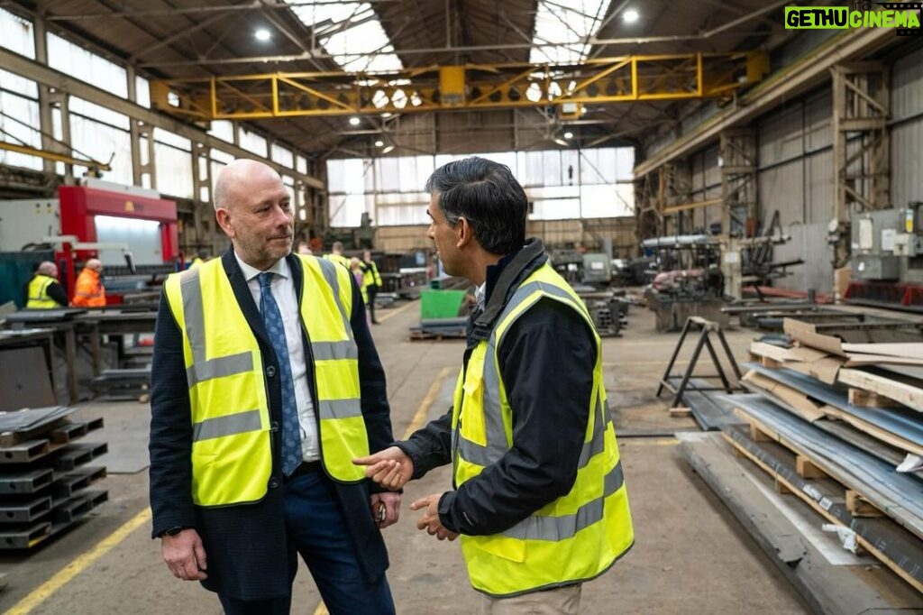 Rishi Sunak Instagram - Brilliant reaction to our tax cuts for workers here in Ossett today. The team at Hartwell Manufacturing told us about their exciting plans for the future and how they’ll keep supporting young people into life-changing apprenticeships - something we’ll continue working to help businesses do more of across the country. Ossett, West Yorkshire