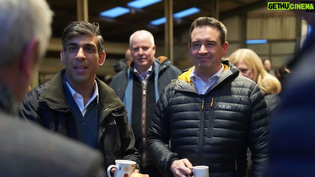 Rishi Sunak Instagram - We represent farming constituencies. Our neighbours are farmers. We know farmers here in Wales are being hard done by under the Labour government. Only the Conservatives are committed to delivering for Wales 🏴 Henllan, North Wales, Uk
