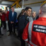 Rishi Sunak Instagram - It's great to be back in Northern Ireland - a special part of our United Kingdom. After two years, it's clear how important the Assembly's return is to local people - giving them a say in issues that matter. Tonight I met with volunteers and the crew at the Air Ambulance. It's people and services like this, and many more, that the Executive can now focus on. Now it’s time to deliver a brighter future for Northern Ireland.