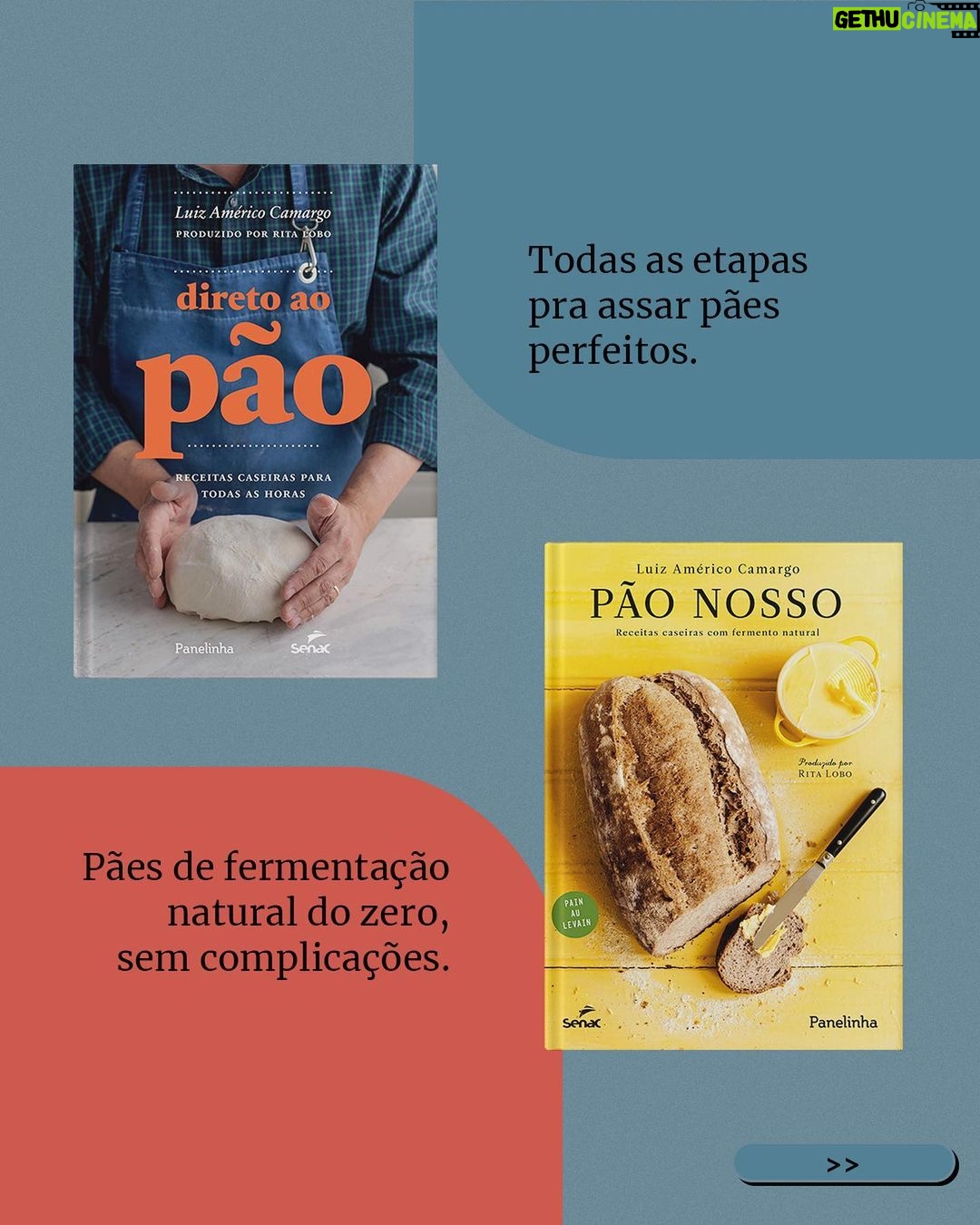 Rita Lobo Instagram - Hoje é Dia Nacional do Livro. Dê uma olhada nos títulos da Editora Panelinha e descubra quais combinam mais com você! - Tá começando a cozinhar? ‘Rita, help!’ - Quer aprender novas técnicas culinárias? ‘Cozinha Prática’ - Tem companhia do @? Vai de ‘Cozinha a quatro mãos’ - Cozinha só pra si? ‘Só para um’ - Tem criança na fase da introdução alimentar? ‘Comida de bebê’ - Curte receber? ‘Cozinha de estar' - Quer preparar pães no dia a dia? ‘Direto ao pão’ - Um toque de glamour? ‘Pitadas’ - Vai dar um pulo na feira? ‘O que tem na geladeira?’ - Quer descobrir os segredos dos pães caseiros? ‘Pão Nosso’ - Quer um pouco de tudo isso? ‘Panelinha - receitas que funcionam’ Todos os livros da Editora Panelinha são publicados em parceria com a @editorasenacsp e estão à venda nas principais livrarias físicas e online do país! No Panelinha.com.br, você encontra mais informações sobre eles.