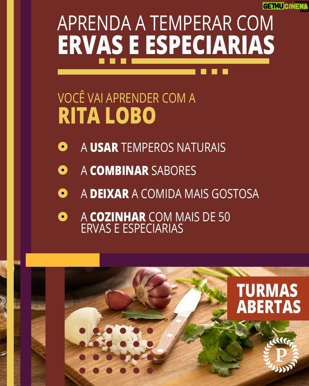 Rita Lobo Instagram - Vem ser meu aluno! A Escola Panelinha está com as matrículas abertas de três cursos desenvolvidos em parceria com o @senacsaopaulo: - Só Para Um: o guia pra transformar a alimentação de quem mora sozinho - Aprenda a Temperar: perfeito pra aprofundar o conhecimento no uso das ervas e hortaliças - Pê-efe Saudável: a fórmula descomplicada da Rita Lobo para resolver o seu dia a dia E, olha, não faltam motivos para você se inscrever. Os cursos contam com um conteúdo aprofundado e a minha didática pra mudar a sua relação com a alimentação. Totalmente online, eles têm videoaulas, receitas, exercícios e material de apoio com informações para iniciantes e quem já é fera na cozinhança. Não deixa pra depois! As inscrições só ficam abertas até segunda-feira. Acesse o site Panelinha pra ver todas as informações e fazer a sua inscrição! #RitaLobo #EscolaPanelinha #ComidaDeVerdade